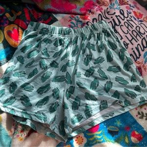 💚CUTE CACTUS SLEEP SHORTS💚